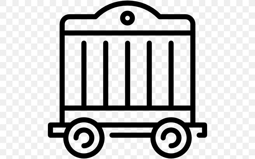 Train Rail Transport Goods Wagon Railroad Car Clip Art, PNG, 512x512px, Train, Area, Black And White, Brand, Circus Download Free