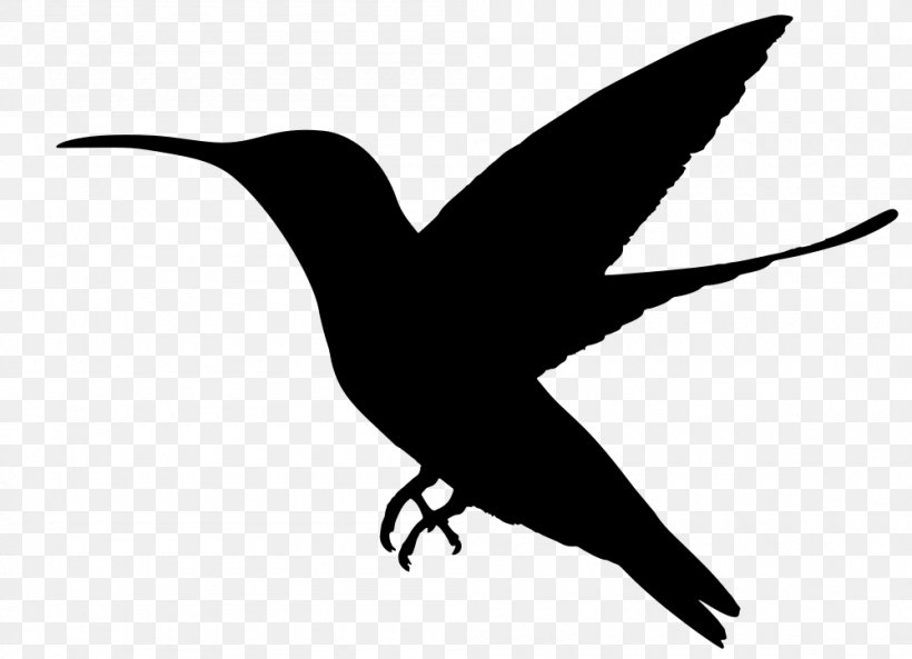 Hummingbird Silhouette Clip Art, PNG, 1000x724px, Hummingbird, Animal, Beak, Bird, Bird Flight Download Free