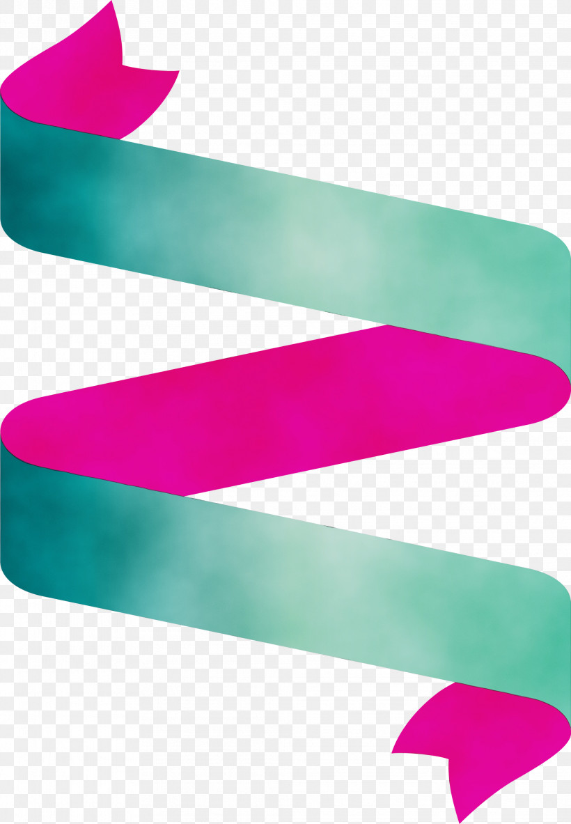 Green Pink Turquoise Magenta Material Property, PNG, 2078x3000px, Ribbon, Green, Magenta, Material Property, Multiple Ribbon Download Free