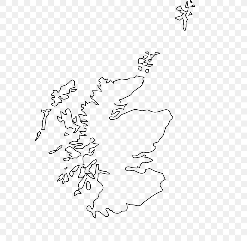 Scotland Blank Map Clip Art, PNG, 587x800px, Scotland, Area, Art, Black, Black And White Download Free