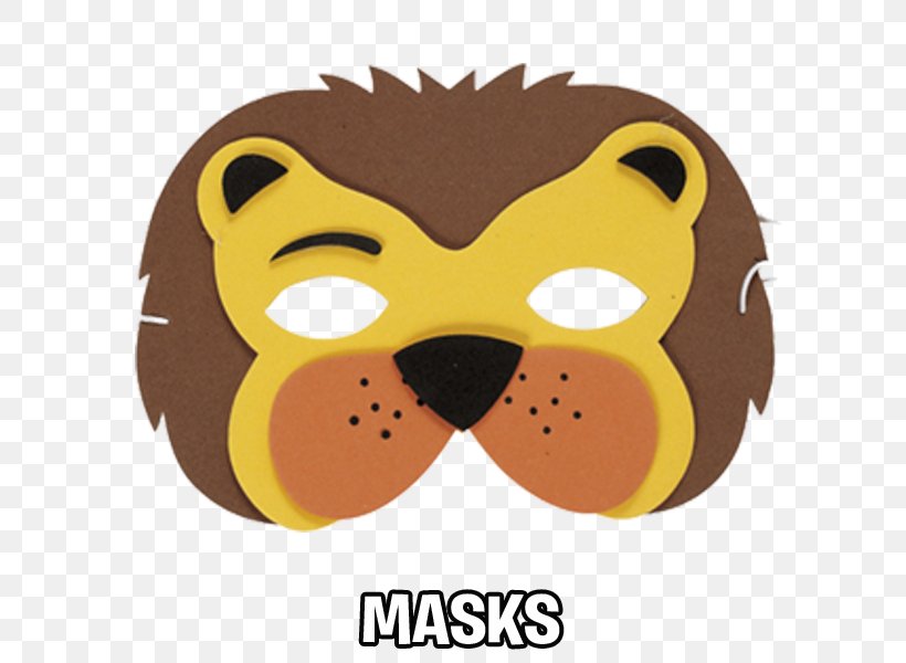 Lion Mask Lion Mask Costume Party, PNG, 600x600px, Mask, Carnivoran, Cartoon, Character Mask, Child Download Free