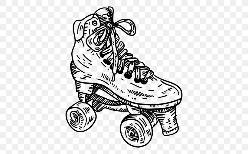Roller Skates Skate Shoe Ice Skates Skateboarding, PNG, 512x512px, Roller Skates, Black, Black And White, Designer, Footwear Download Free