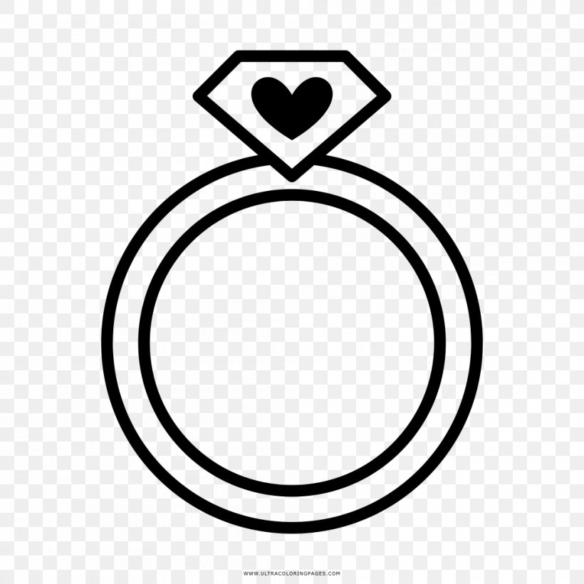 Draw, PNG, 1000x1000px, Wedding Ring, Area, Artwork, Black, Black And White Download Free