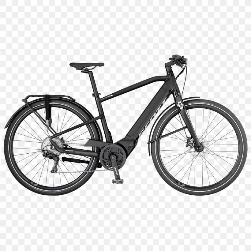 Electric Bicycle Scott Sports Hybrid Bicycle Bicycle Commuting, PNG, 1000x1000px, Bicycle, Automotive Exterior, Automotive Tire, Bicycle Accessory, Bicycle Commuting Download Free