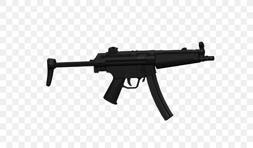 Heckler & Koch MP5 Airsoft Guns Submachine Gun Blowback, PNG, 640x480px, Watercolor, Cartoon, Flower, Frame, Heart Download Free