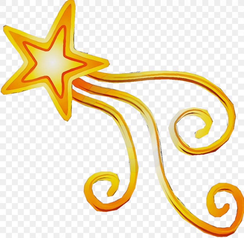 Yellow Clip Art Star, PNG, 830x807px, Watercolor, Paint, Star, Wet Ink, Yellow Download Free