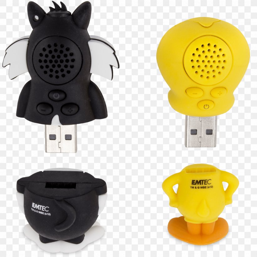 MP3 Players EMTEC Looney Tunes Sylvester USB Flash Drives Emtec Flinstones 3D USB 2.0 (8GB) Flash Drive (Dino), PNG, 2000x2000px, Looney Tunes, Clothing Accessories, Disk Storage, Electronic Device, Electronics Download Free