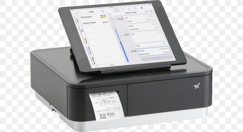 Point Of Sale Printer Square, Inc. Star Micronics Thermal Printing, PNG, 617x448px, Point Of Sale, Cash Register, Computer Hardware, Computer Monitor Accessory, Computer Software Download Free