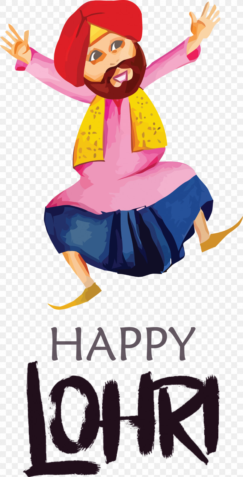 Happy Lohri, PNG, 1530x3000px, Happy Lohri, Costume, Geometry, Happiness, Line Download Free