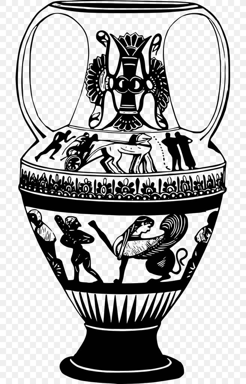 Pottery Of Ancient Greece Vase, PNG, 715x1280px, Greece, Amphora, Ancient Greece, Art, Black And White Download Free