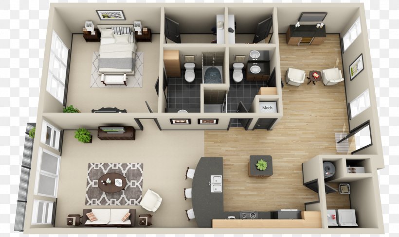 3D Floor Plan Mosaic South End Apartments House, PNG, 1500x894px, 3d Floor Plan, Floor Plan, Apartment, Building, Home Download Free