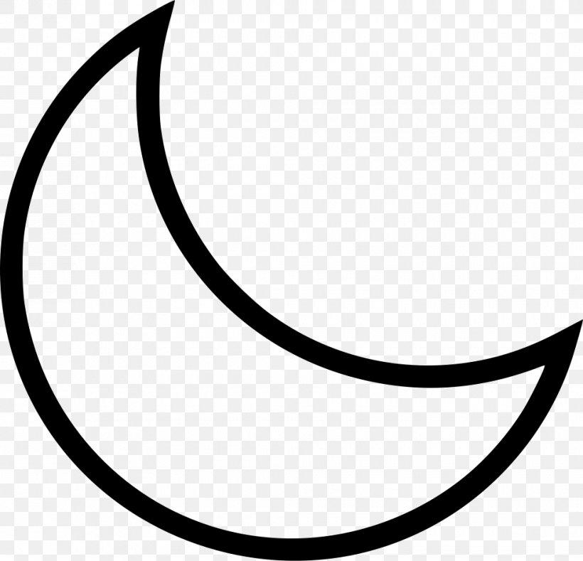 White Clip Art, PNG, 980x944px, White, Black, Black And White, Crescent, Line Art Download Free