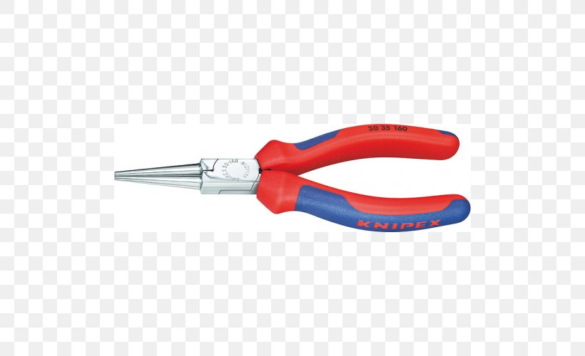 Hand Tool Needle-nose Pliers Knipex Round-nose Pliers, PNG, 500x500px, Hand Tool, Alicates Universales, Cutting Tool, Diagonal Pliers, Hardware Download Free