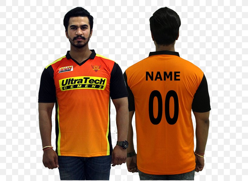 Jersey T-shirt Sunrisers Hyderabad India National Cricket Team Chennai Super Kings, PNG, 600x600px, Jersey, Brand, Chennai Super Kings, Clothing, Cricket Download Free
