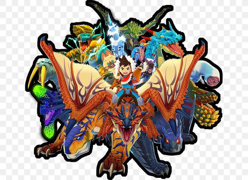 Monster Hunter Stories Monster Hunter: World Monster Hunter XX PlayStation 2, PNG, 653x596px, Monster Hunter Stories, Action Game, Android, Art, Butterfly Download Free