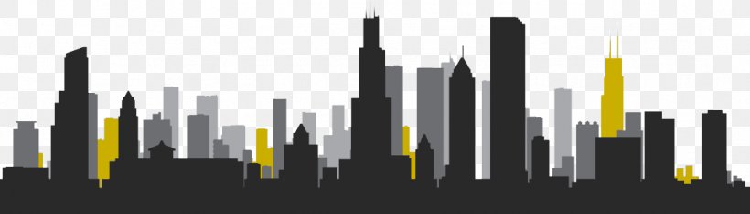 Chicago Skyline Royalty-free, PNG, 1083x311px, Chicago, Art, City, Drawing, Metropolis Download Free