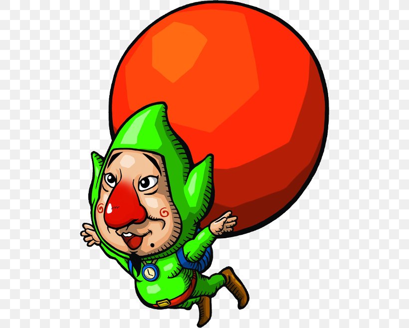 The Legend Of Zelda: The Wind Waker Freshly-Picked Tingle's Rosy Rupeeland Hyrule Warriors Link The Legend Of Zelda: Majora's Mask, PNG, 500x658px, Legend Of Zelda The Wind Waker, Artwork, Christmas, Christmas Ornament, Fictional Character Download Free
