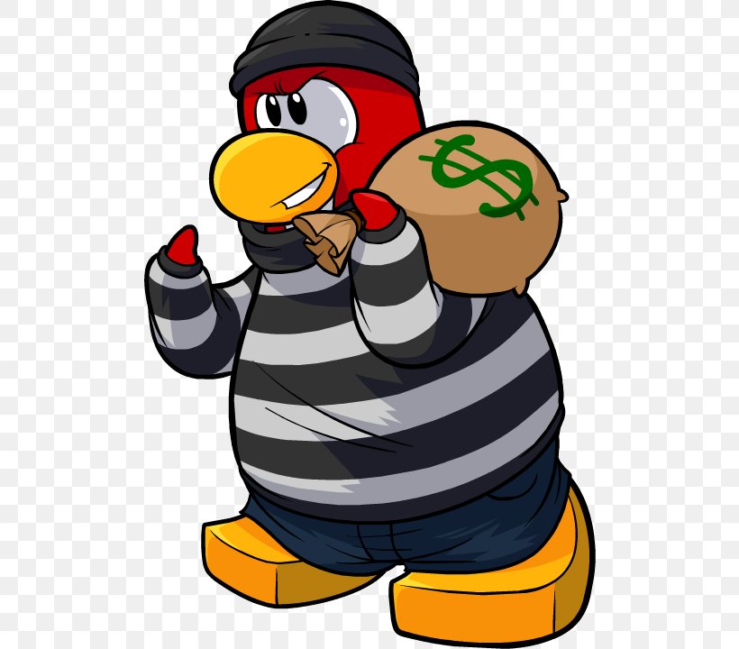 Club Penguin Bank Robbery Clip Art, PNG, 720x720px, Club Penguin, Bank Robbery, Beak, Bird, Blog Download Free