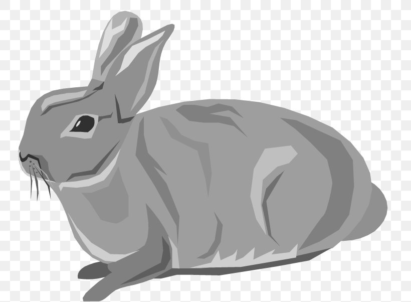 Easter Bunny Snowshoe Hare Domestic Rabbit Clip Art, PNG, 750x602px, Easter Bunny, Black, Black And White, Carnivoran, Cartoon Download Free