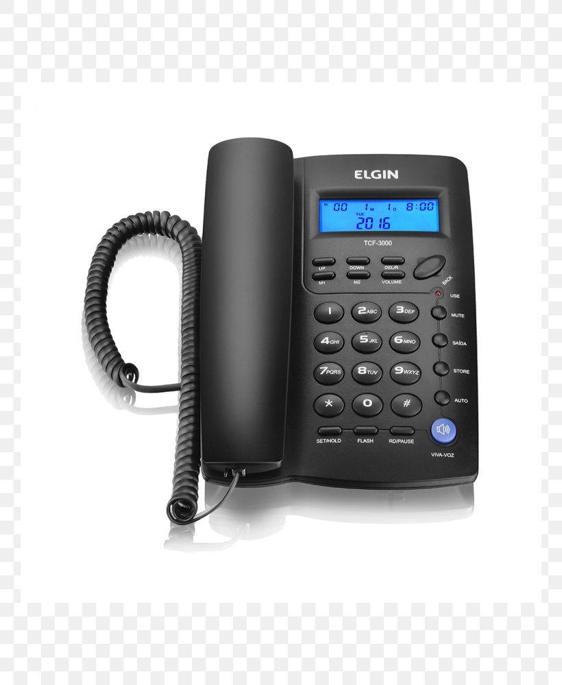 Caller ID Cordless Telephone Elgin TCF 3000 Speakerphone, PNG, 760x1000px, Caller Id, Communication, Corded Phone, Cordless Telephone, Electronic Device Download Free