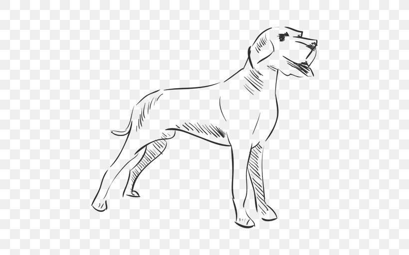 Dog Breed Drawing Line Art, PNG, 512x512px, Dog Breed, Animal, Animal Track, Artwork, Black And White Download Free