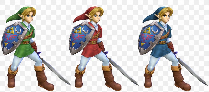 The Legend Of Zelda: Ocarina Of Time Super Smash Bros. Brawl Link Project M The Legend Of Zelda: Four Swords Adventures, PNG, 1820x808px, Legend Of Zelda Ocarina Of Time, Action Figure, Costume, Costume Design, Fictional Character Download Free