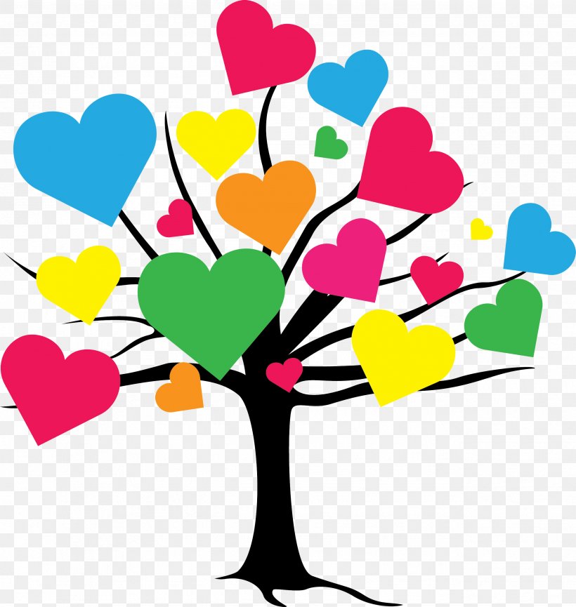 Tree Of Love Heart Drawing Clip Art, PNG, 2572x2715px, Tree, Artwork, Branch, Color, Cut Flowers Download Free