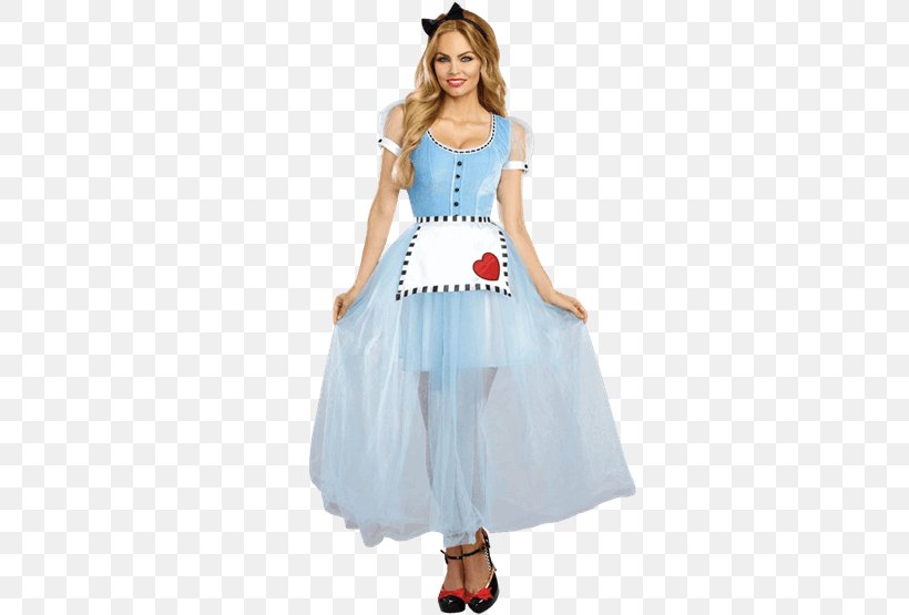 Halloween Costume Clothing Alice In Wonderland Costume Party, PNG, 555x555px, Costume, Alice In Wonderland, Alice In Wonderland Dress, Blue, Clothing Download Free