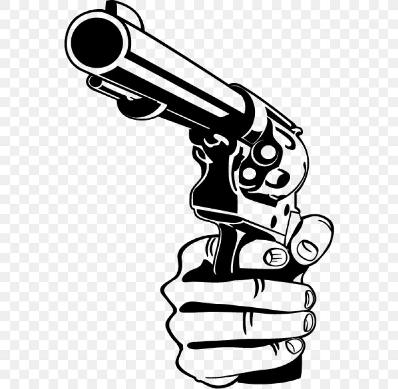 Gun Firearm Weapon Pistol, PNG, 800x800px, Gun, Arm, Artwork, Black And White, Clip Download Free
