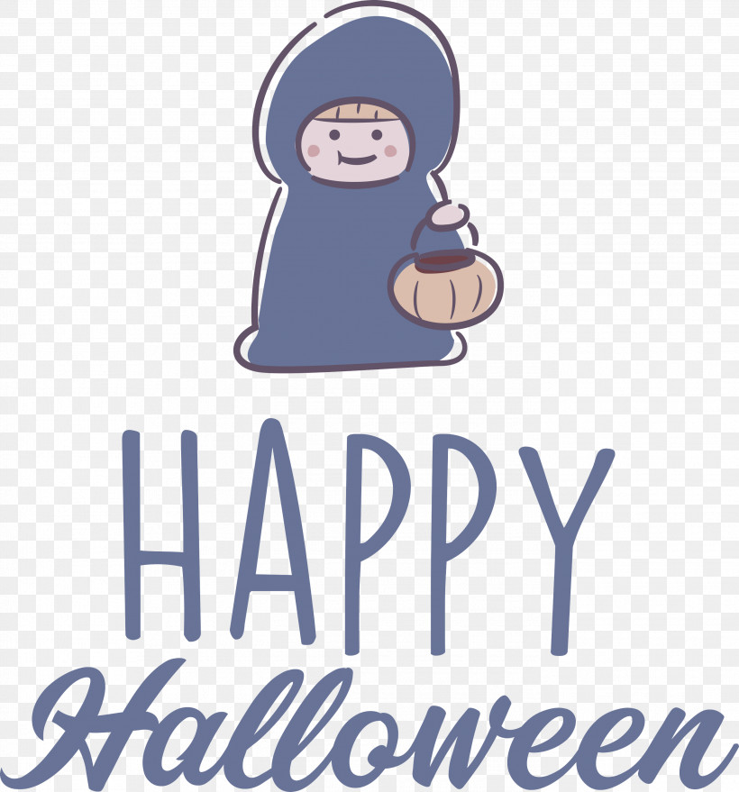 Happy Halloween, PNG, 2795x2999px, Happy Halloween, Behavior, Biology, Cartoon, Character Download Free