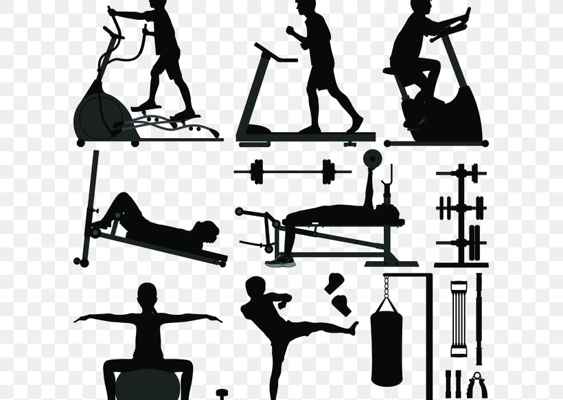 Physical Exercise Weight Training Fitness Centre Olympic Weightlifting Bodyweight Exercise, PNG, 605x582px, Fitness Centre, Arm, Black And White, Dumbbell, Exercise Equipment Download Free