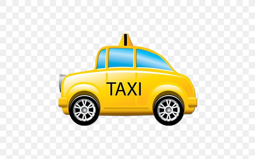 Taxi Yellow Cab Clip Art, PNG, 512x512px, Taxi, Automotive Design, Automotive Exterior, Brand, Car Download Free