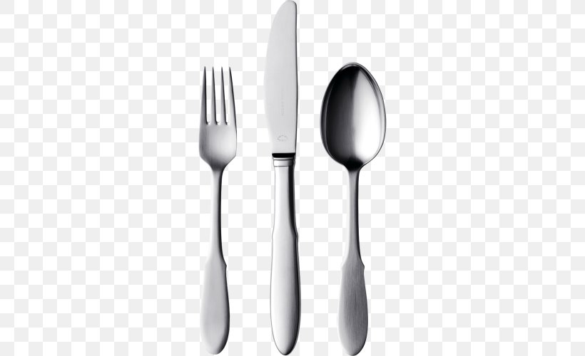 Knife Spoon Fork Clip Art, PNG, 500x500px, Knife, Black And White, Cutlery, Fork, Household Silver Download Free
