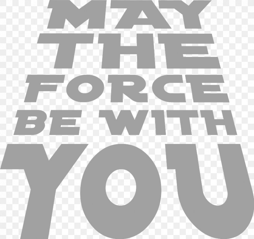 May The Force Be With You Clip Art Star Wars Vector Graphics, PNG