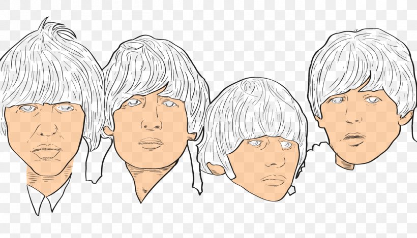 The Beatles Drawing A Hard Day's Night Sketch, PNG, 1414x810px, Watercolor, Cartoon, Flower, Frame, Heart Download Free