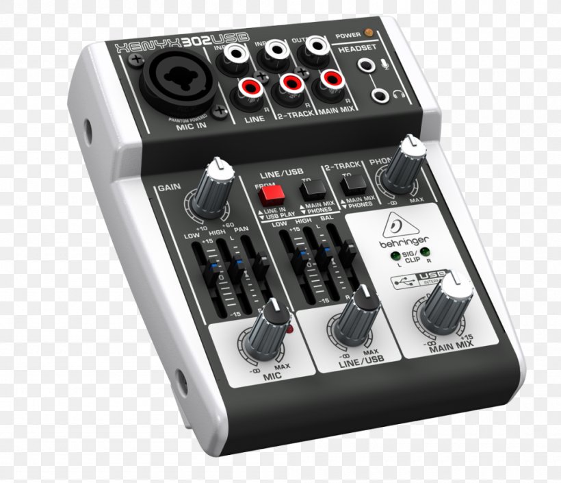 Audio Mixers USB Behringer Analog Signal, PNG, 1000x860px, Audio Mixers, Analog Signal, Audio, Audio Equipment, Behringer Download Free