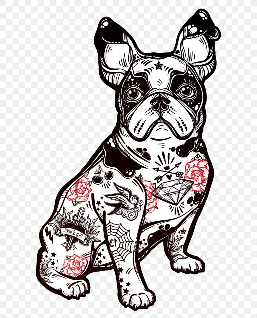 French Bulldog Dog Breed Puppy American Bully Pug, PNG, 640x1013px, French Bulldog, American Bully, Art, Bag, Black And White Download Free