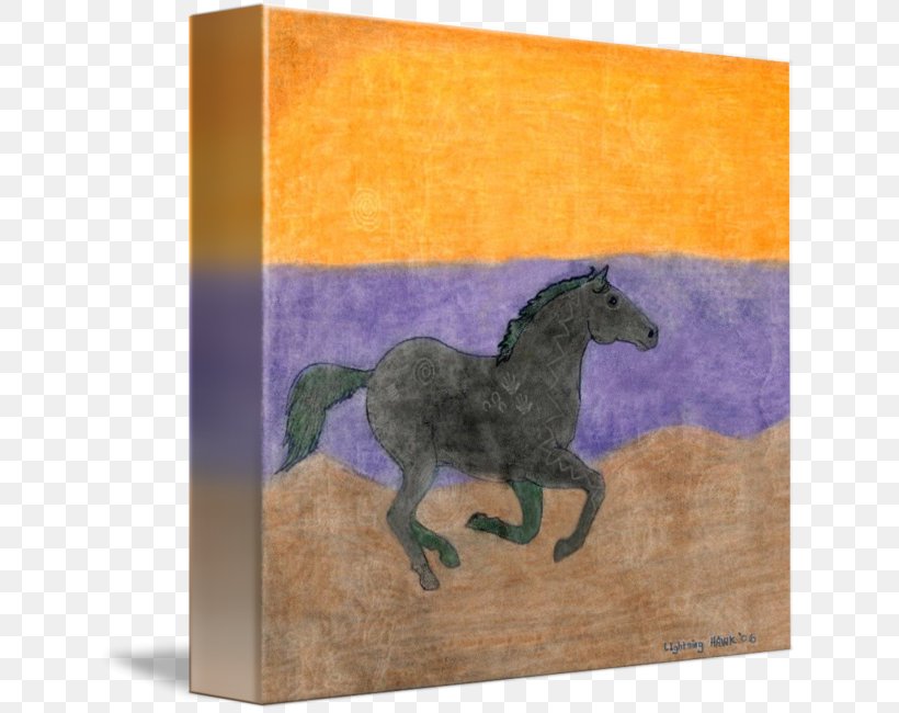 Mustang Stallion Painting Freikörperkultur Rectangle, PNG, 638x650px, Watercolor, Cartoon, Flower, Frame, Heart Download Free