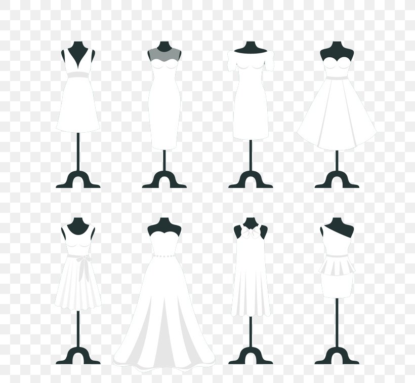 Wedding Dress White Wedding, PNG, 800x756px, Dress, Black, Black And White, Bride, Clothes Hanger Download Free