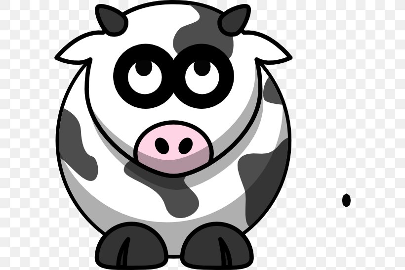 Cattle Clip Art, PNG, 600x546px, Cattle, Artwork, Black And White, Cartoon, Dairy Cattle Download Free