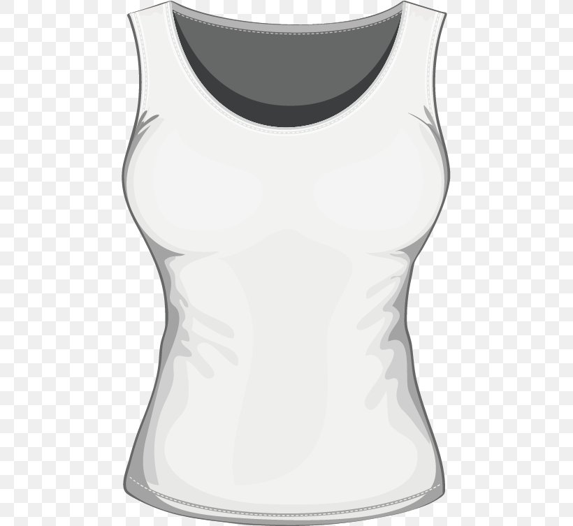 T-shirt Vest Shoulder Sleeveless Shirt, PNG, 471x753px, Tshirt, Black, Clothing, Joint, Neck Download Free