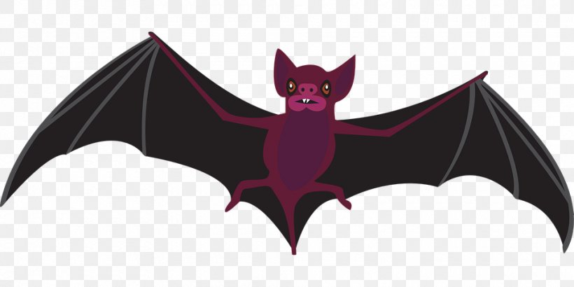 Bat Clip Art, PNG, 960x480px, Bat, Bat Flight, Fictional Character, Mammal, Purple Download Free