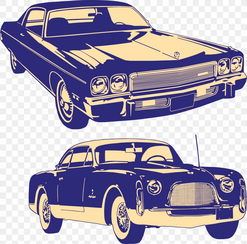 Vintage Car, PNG, 3002x2972px, Car, Automotive Design, Blue, Brand, Classic Car Download Free