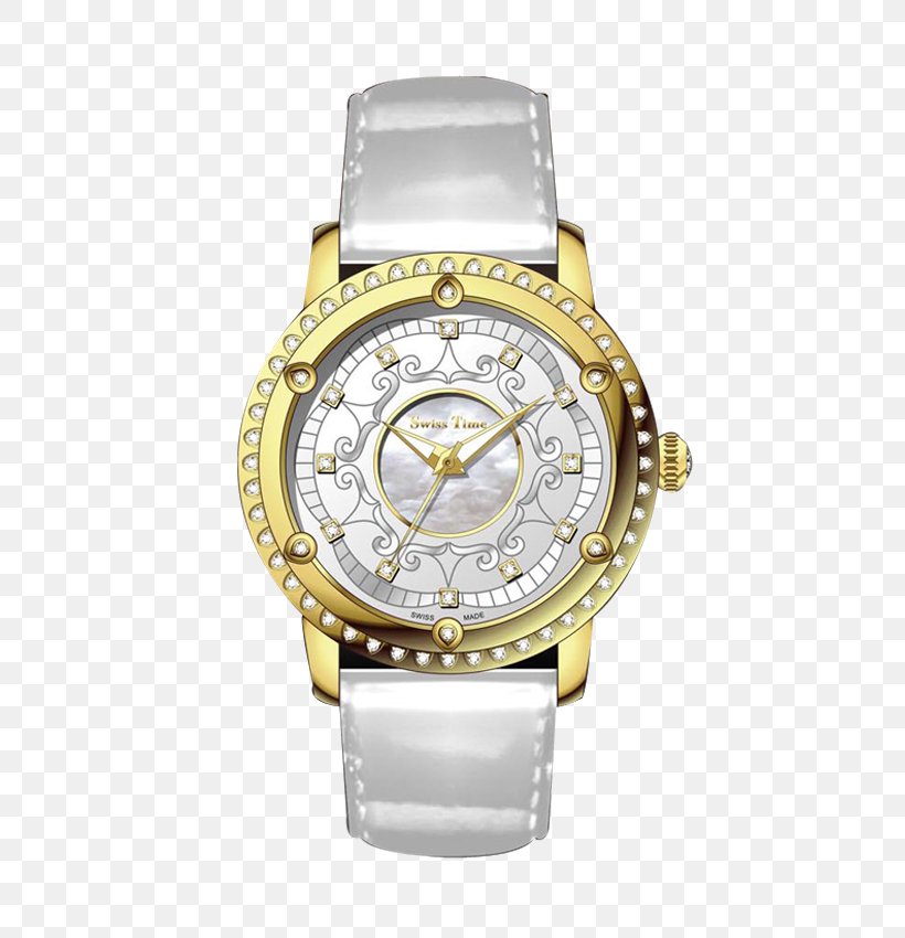 Watch Strap Platinum Gold, PNG, 460x850px, Watch, Brand, Glass, Gold, Leather Download Free