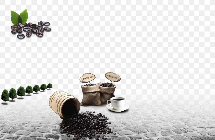 Coffee Cup Poster Coffee Bean, PNG, 5200x3380px, Coffee, Arabica Coffee, Architecture, Building, Coffee Bean Download Free