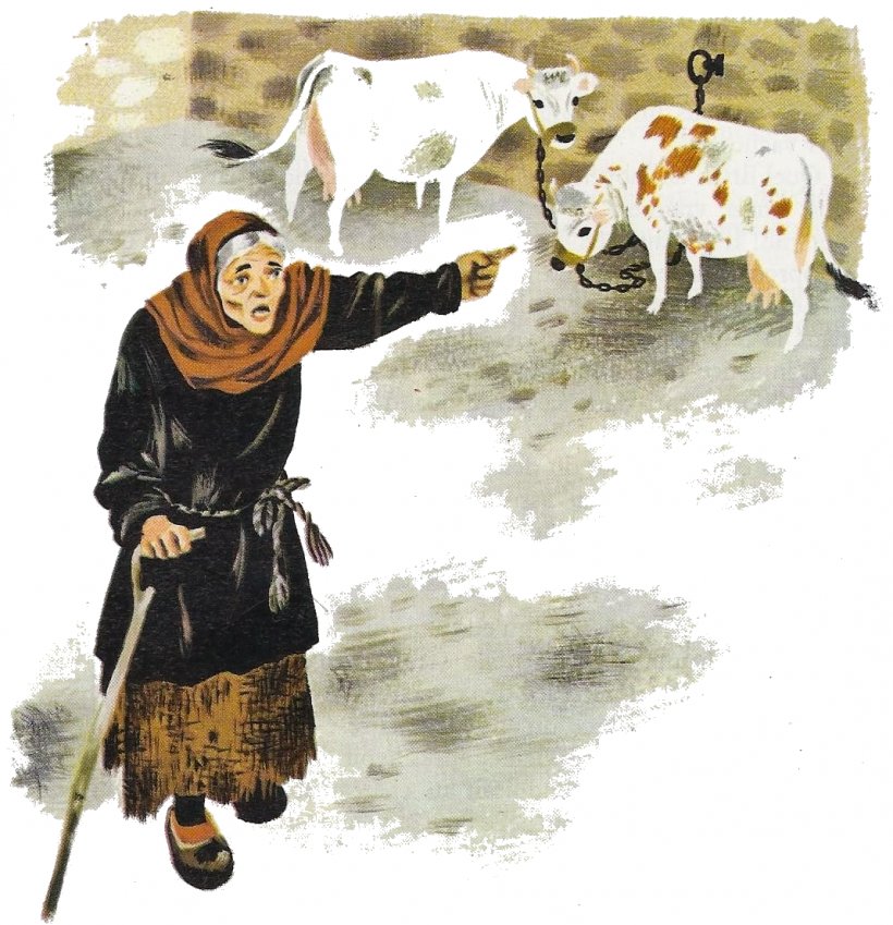 L'enfant Et La Lecture: CE1 La Vieille Qui Graissa La Patte Au Chevalier Dairy Cattle Eugénie Grandet Fabliau, PNG, 1069x1108px, Dairy Cattle, Cartoon, Cattle Like Mammal, Cow Goat Family, Dairy Cow Download Free