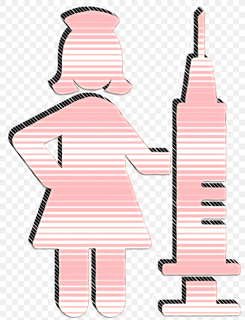 Nurse Icon Nurse With Syringe Icon Working Women Icon, PNG, 810x1070px, Nurse Icon, Geometry, Line, Mathematics, Medical Icon Download Free