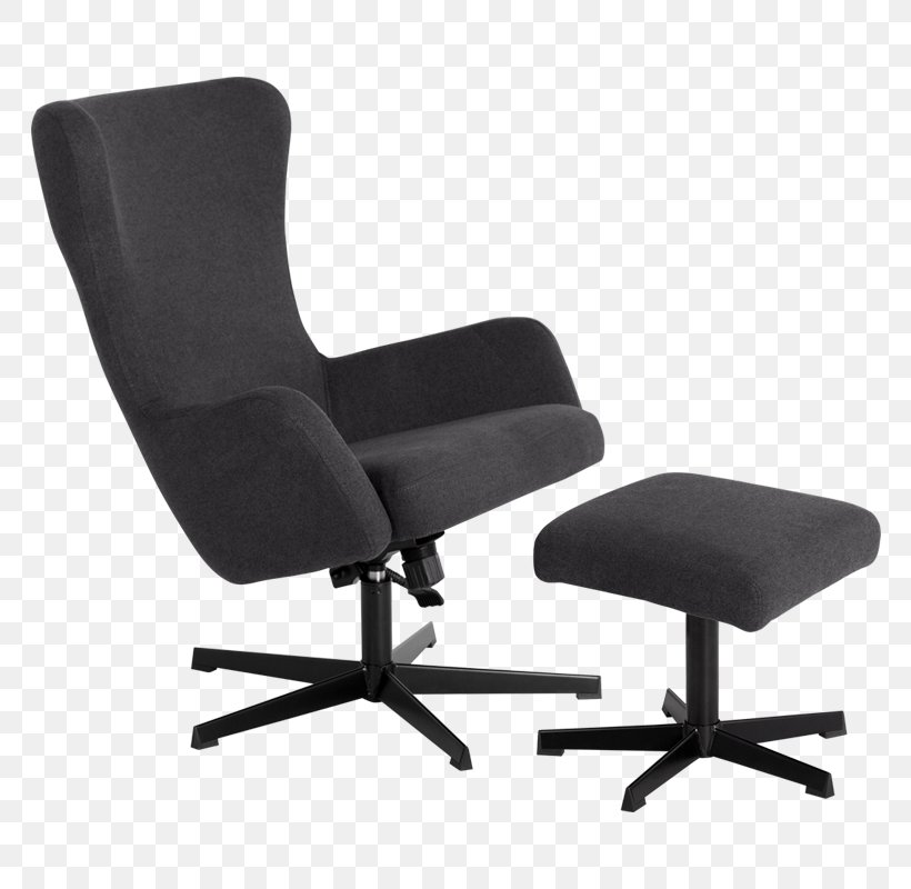 Eames Lounge Chair Recliner Furniture Office & Desk Chairs, PNG, 800x800px, Eames Lounge Chair, Armrest, Black, Chair, Chaise Longue Download Free