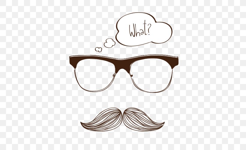 Glasses Moustache Drawing, PNG, 500x500px, Glasses, Brand, Computer Graphics, Drawing, Eye Protection Download Free