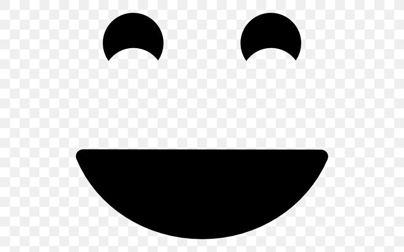Smiley Emoticon Download, PNG, 512x512px, Smile, Black, Black And White, Emoticon, Face Download Free